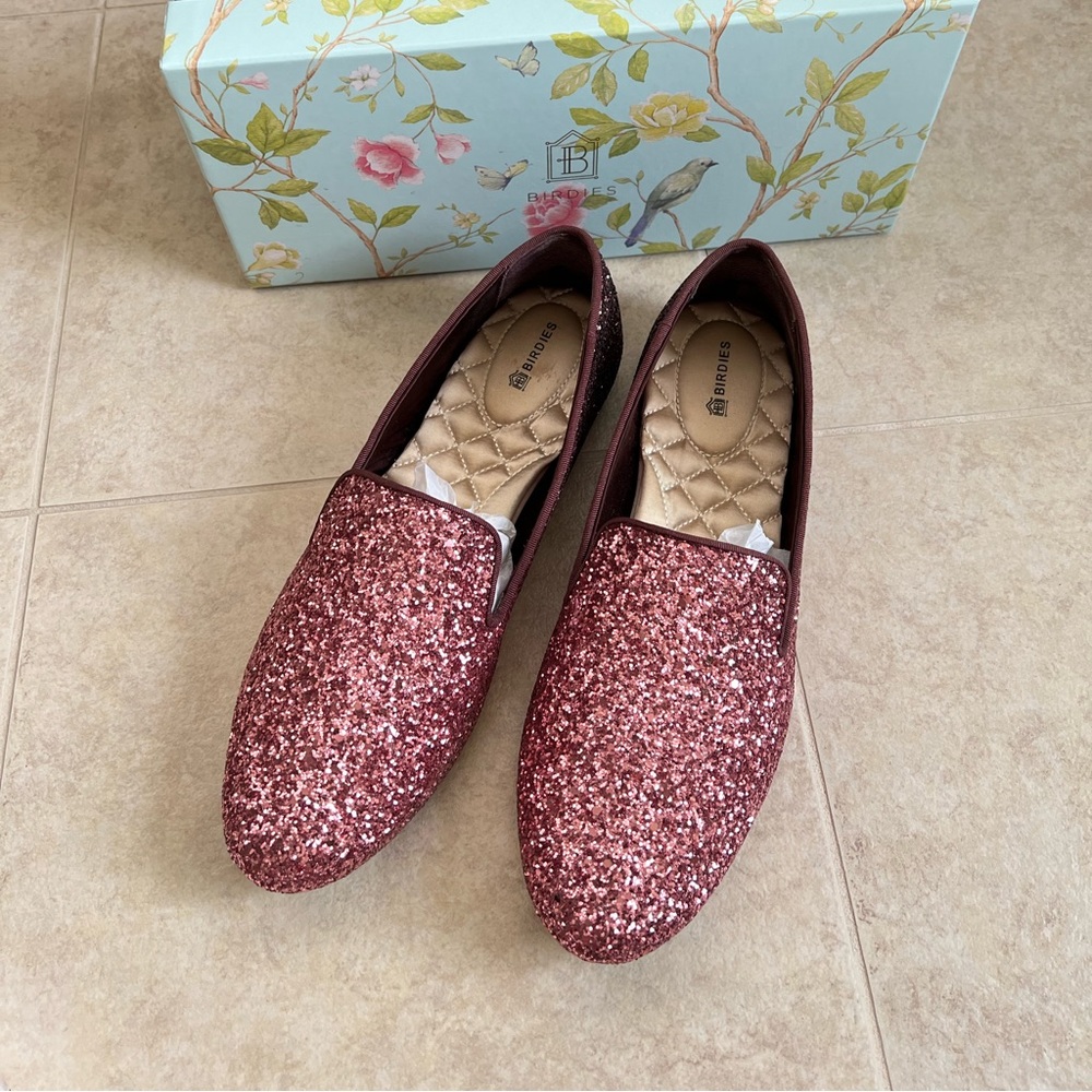 Birdies Starling Glitter Rose Sparkle Size 9